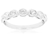 .63CT DIAMOND 14K WHITE GOLD OVAL CLASSIC 7 STONE BEZEL WEDDING ANNIVERSARY RING