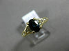 ESTATE 1.33CT DIAMOND & AAA OVAL SAPPHIRE 14K YELLOW GOLD FLOWER ENGAGEMENT RING