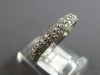 .98CT DIAMOND 14KT WHITE GOLD 3D CLASSIC 2 ROW ETERNITY WEDDING ANNIVERSARY RING