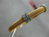 ESTATE .60CT DIAMOND 14KT WHITE & ROSE GOLD MESH FLEXIBLE BANGLE BRACELET