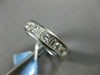 ESTATE 1.0CT DIAMOND 14KT WHITE GOLD 3D CHANNEL SEMI ETERNITY ANNIVERSARY RING