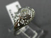 ANTIQUE .15CT DIAMOND 14KT WHITE GOLD 3D CLASSIC FILIGREE ENGAGEMENT RING #19970