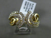 ESTATE WIDE .50CT DIAMOND 14KT YELLOW GOLD 3D MULTI ROW FLEUR DE LIS FUN RING
