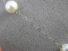 ESTATE AAA PEARL 14KT WHITE GOLD 3D BY THE YARD DIAMOND CUT NECKLACE #24945