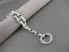 ESTATE 1.00CTW DIAMOND 14KT WHITE GOLD OPEN CIRCLE LINE BRACELET 7" INCH #20996