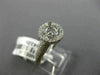 ESTATE .78CT DIAMOND ROUND 14KT WHITE GOLD 3D HALO SEMI MOUNT ENGAGMENT RING