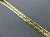 ANTIQUE WIDE 1.10CT DIAMOND & SAPPHIRE 14KT YELLOW GOLD FLORAL BRACELET #16127