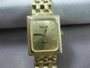 ESTATE 14KT YELLOW GOLD SIMPLE SQUARE QUARTZ SWISS MOVEMENT VICENCE WATCH #15530