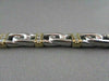 ESTATE WIDE 8mm 14KT TWO TONE 1.0CTW DIAMOND BRACELET