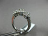 ESTATE 1.25CT DIAMOND 14KT WHITE GOLD 3 STONE FILIGREE MILGRAIN FRIENDSHIP RING