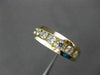 ESTATE 1.10CT DIAMOND 14K YELLOW GOLD 7 STONE CHANNEL ETOILE WEDDING RING #21027