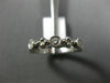 ESTATE .26CT DIAMOND 14K YELLOW GOLD 3D FLOWER FILIGREE WEDDING ANNIVERSARY RING