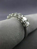ESTATE 2.16CT ASHER CUT DIAMOND 18KT WHITE GOLD 7 STONE WEDDING ANNIVERSARY RING