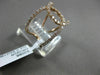 ESTATE WIDE .64CT DIAMOND 18KT ROSE GOLD 3D OPEN LOVE KNOT INFINITY LOVE RING FG