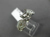 ESTATE .79CT DIAMOND 14KT WHITE GOLD 6 PRONG FILIGREE SEMI MOUNT ENGAGEMENT RING