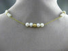 ESTATE PEARL 14KT YELLOW GOLD 3D MULTI PEARL BY THE YARD BEAD NECKLACE #24941