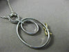 ESTATE LARGE .52CT WHITE & FANCY YELLOW DIAMOND 18K 2 TONE GOLD OVAL BOW PENDANT