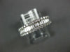 .45CT DIAMOND 14KT WHITE GOLD 3D ROUND & BAGUETTE 3 ROW WEDDING ANNIVERSARY RING