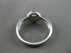ESTATE WIDE .62CT ROUND DIAMOND 14K WHITE GOLD SEMI BEZEL FRIENDSHIP RING #11011