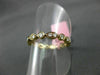 ESTATE .64CT DIAMOND 18K ROSE GOLD 3D ROUND & MARQUISE ETERNITY ANNIVERSARY RING