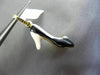 ESTATE 14K YELLOW GOLD 3D WHITE & BLACK ENAMEL LADY HIGH HEEL SHOE PENDANT CHAIN