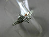 ESTATE .60CT DIAMOND 14KT WHITE GOLD 3D 2 STONE CRISS CROSS COMPANION LOVE RING
