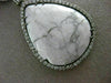 ESTATE LARGE 1.49CT DIAMOND & WHITE ONYX 14KT WHITE & BLACK GOLD 3D NECKLACE