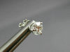 ESTATE 1.05CT DIAMOND 14KT WHITE GOLD CLASSIC 3 PRONG ROUND STUD EARRINGS #25971
