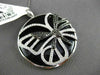 ESTATE MASSIVE 20.14CT ONYX & DIAMOND 18KT WHITE & BLACK GOLD CIRCULAR PENDANT