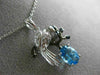 ESTATE 1.56CT DIAMOND & AAA MULTI COLOR GEM 14KT WHITE & BLACK GOLD 3D PENDANT
