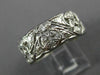 ESTATE WIDE 1.0CT DIAMOND PLATINUM 3D FILIGREE ETERNITY WEDDING ANNIVERSARY RING