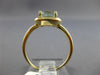 ESTATE 1.44CT DIAMOND & AAA AQUAMARINE 14KT YELLOW GOLD 3D HALO ENGAGEMENT RING