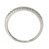 .16CT DIAMOND 18K WHITE GOLD 3D CLASSIC ROUND 2MM SEMI ETERNITY ANNIVERSARY RING