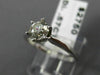 ANTIQUE .59CT OLD MINE DIAMOND 14KT WHITE GOLD SOLITAIRE ENGAGEMENT RING #17943