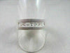 WIDE 7mm HAND CRAFTED .90CT F VVS DIAMOND 14KT WHITE GOLD MENS WEDDING BAND !!!!