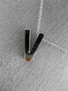 .45CT ROUND DIAMOND 14KT WHITE GOLD CLASSIC "K" INITIAL FLOATING PENDANT #18299
