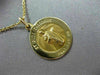 ESTATE 14KT YELLOW GOLD CIRCULAR SAINT JUDE THADDEUS PRAY FOR US PENDANT #25010