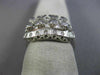 ANTIQUE WIDE .50CT DIAMOND PLATINUM 3D FILIGREE WEDDING ANNIVERSARY RING #26220