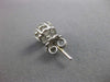 ESTATE LARGE 1.15CT DIAMOND 14KT WHITE GOLD FLOWER CLUSTER STUD EARRINGS #22438