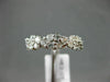 ESTATE 1.0CT DIAMOND 14KT WHITE GOLD CLASSIC INFINITY SEMI ETERNITY WEDDING RING
