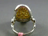ESTATE MASSIVE 4.10CT INTENSE YELLOW DIAMOND 18KT WHITE & YELLOW GOLD LOVE RING