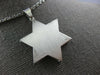 .52CT DIAMOND 14K WHITE GOLD STAR OF DAVID DOUBLE PLATED ETOILE FLOATING PENDANT