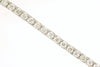 ESTATE WIDE 3.0CT DIAMOND 14K WHITE GOLD ROUND ILLUSION ETERNITY TENNIS BRACELET