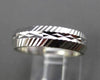 ANTIQUE 14K WHITE GOLD 3D FILIGREE ETERNITY WEDDING ANNIVERSARY RING BAND #18954