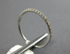 ESTATE .16CT DIAMOND 18KT WHITE GOLD 1MM SEMI ETERNITY WEDDING ANNIVERSARY RING