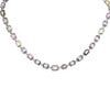 45.93CT DIAMOND & AAA MULTI COLOR SAPPHIRE 18KT WHITE GOLD BEZEL TENNIS NECKLACE