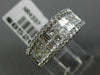 WIDE 2.06CT DIAMOND ROUND PRINCESS BAGUETTE 18KT WHITE GOLD ANNIVERSARY RING