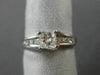 ESTATE .80CT PRINCESS DIAMOND PLATINUM 3D PRINCESS LUCIDA ENGAGEMENT RING #19815