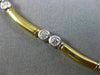ESTATE 1.40CT DIAMOND 18KT WHITE & YELLOW GOLD ETOILE BEZEL BY THE YARD NECKLACE