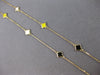 MULTI COLOR ENAMEL 14K YELLOW GOLD MULTI FLOWER BY THE YARD LOVE NECKLACE #27914